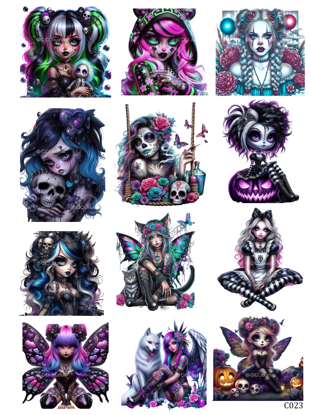embessed sticker