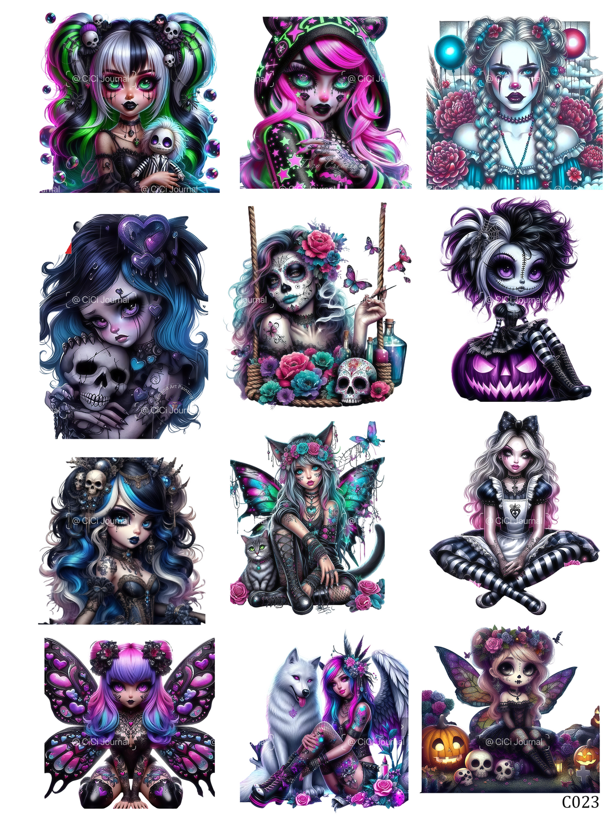 embessed sticker