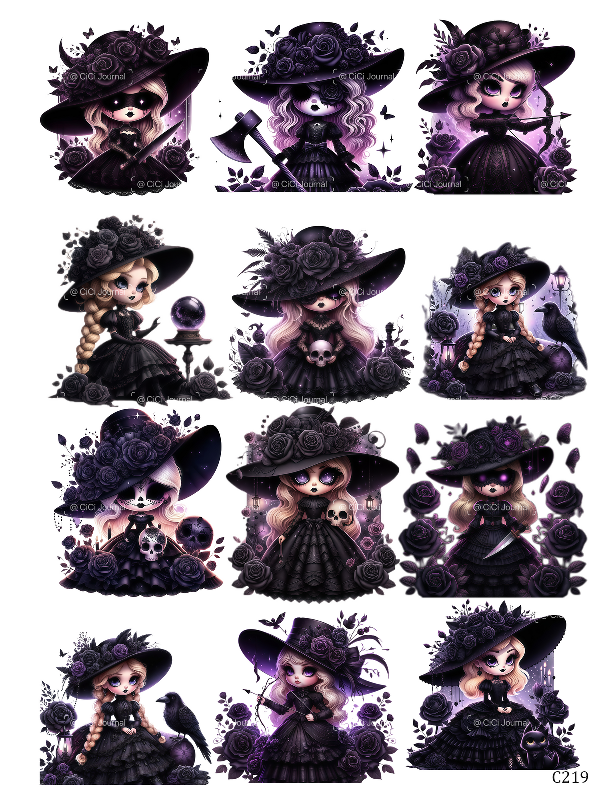 embessed sticker