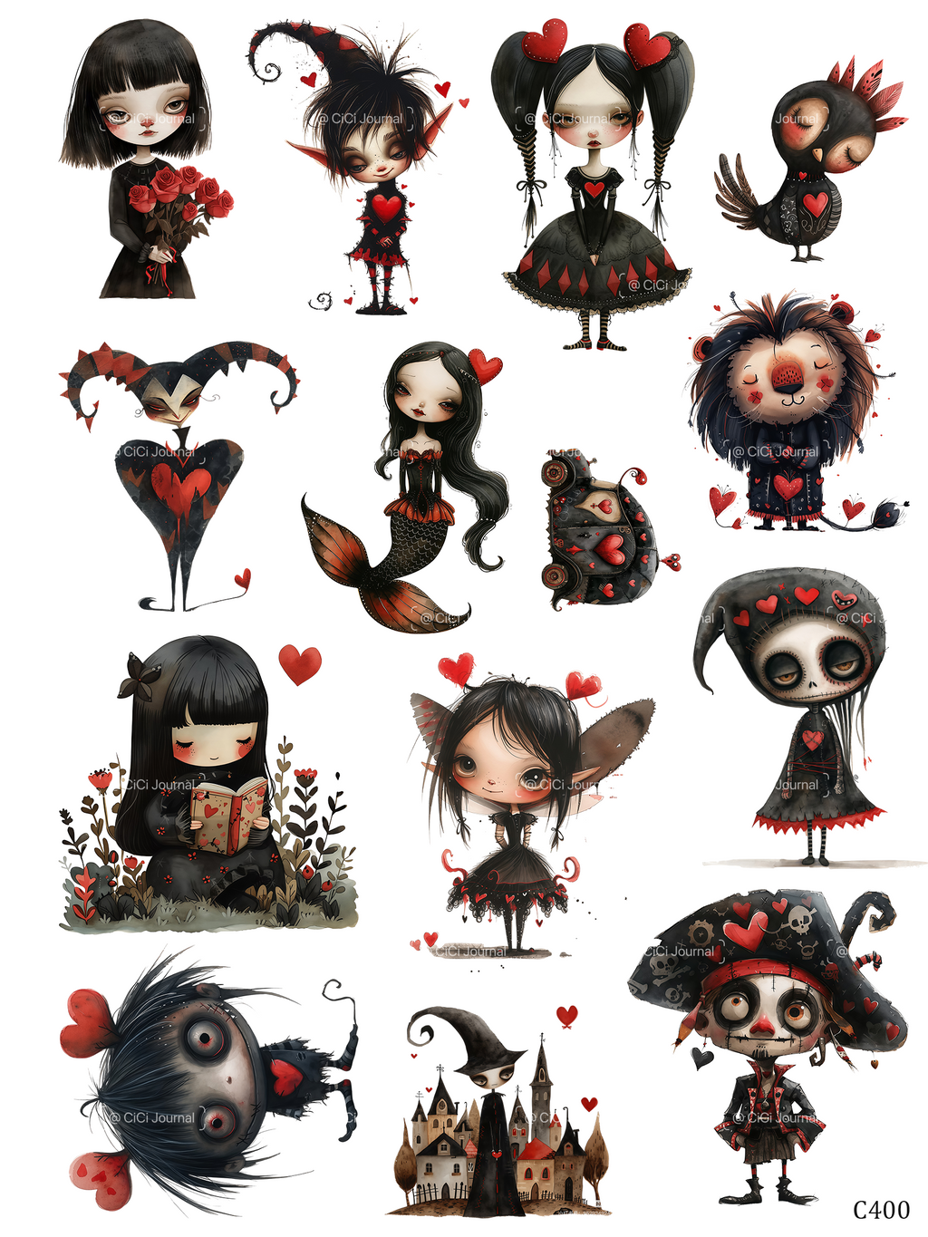 embessed sticker