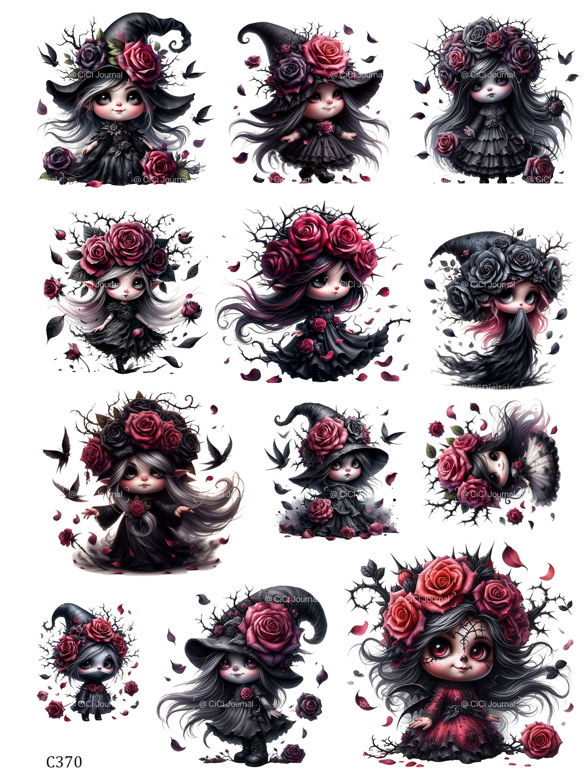 embessed sticker