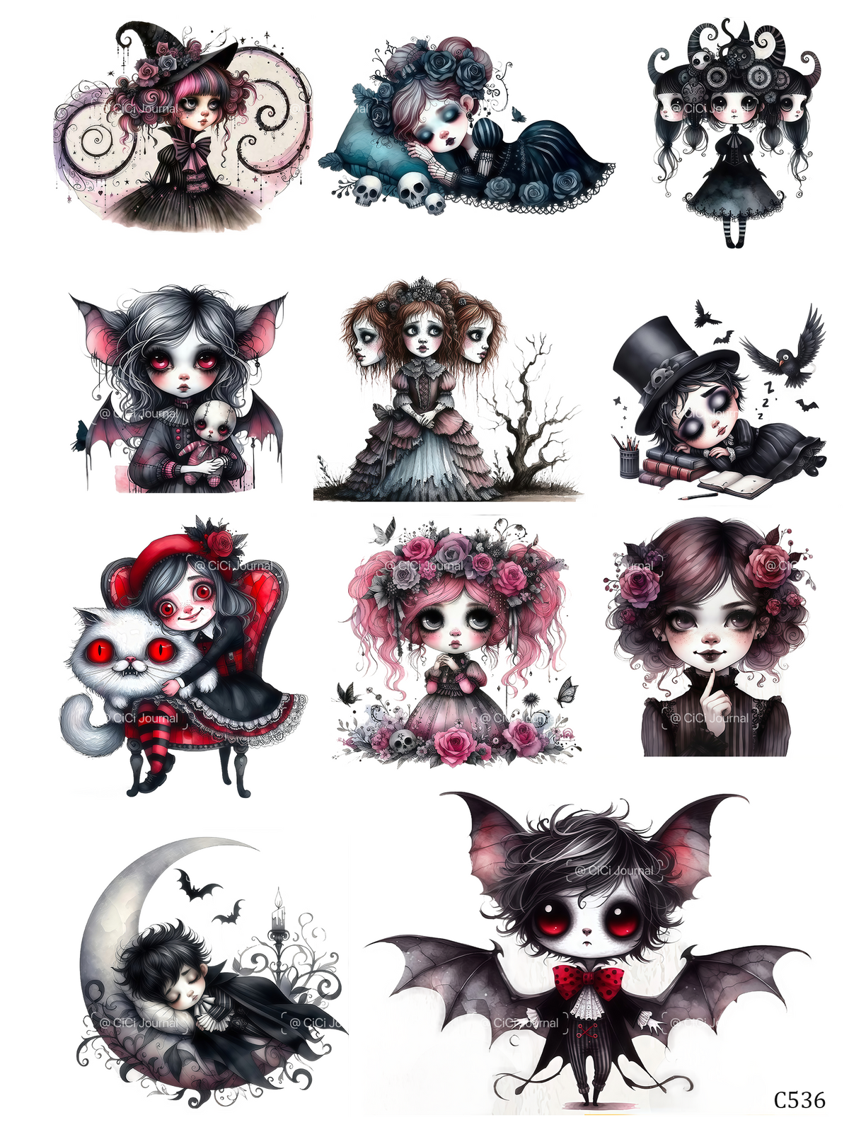 embessed sticker