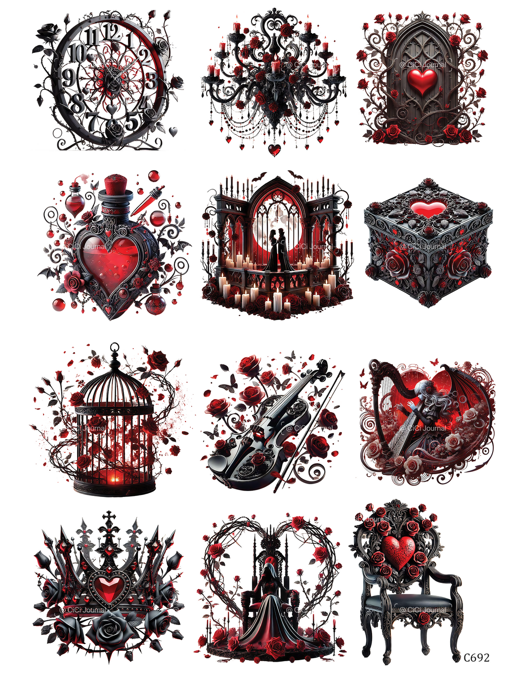 embessed sticker