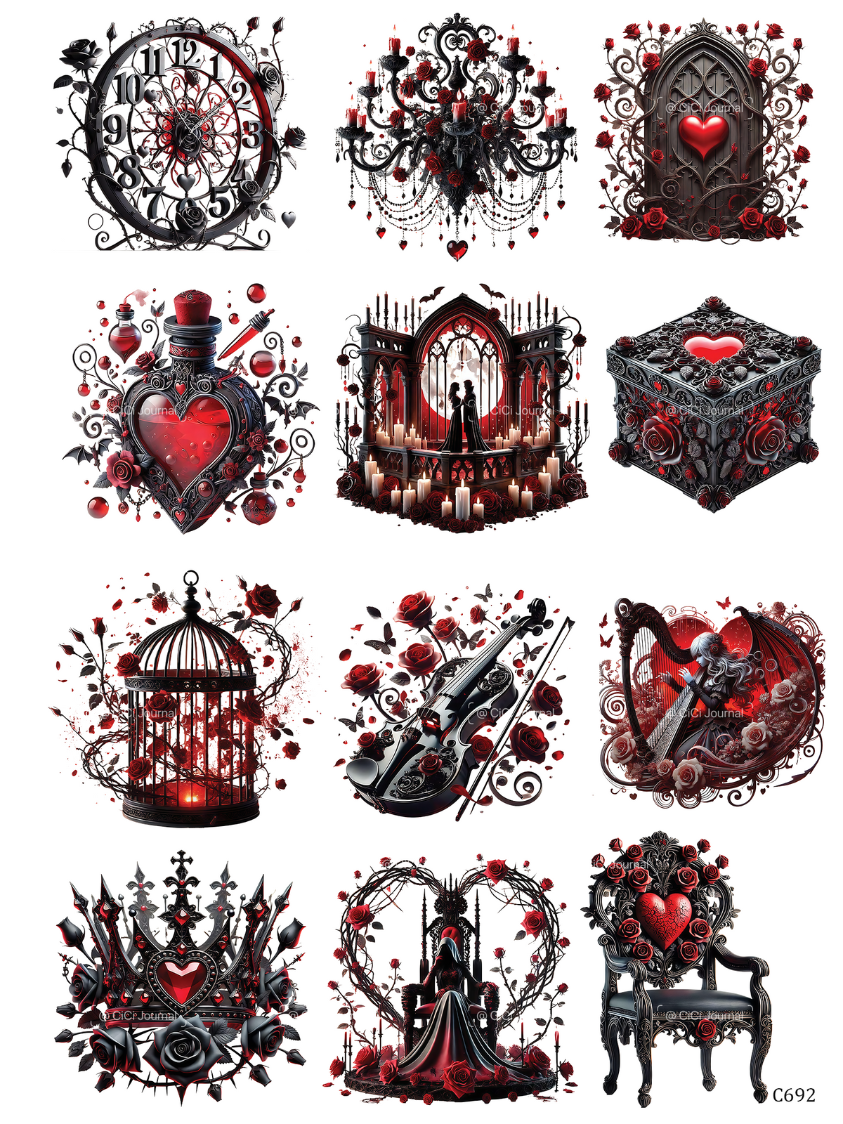 embessed sticker