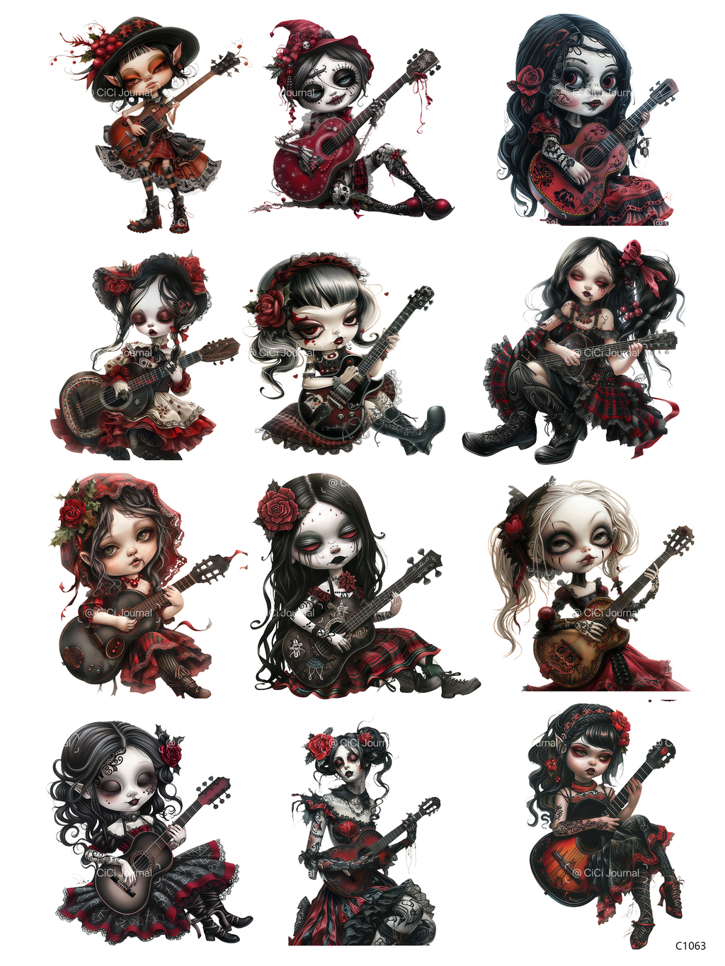 embessed sticker