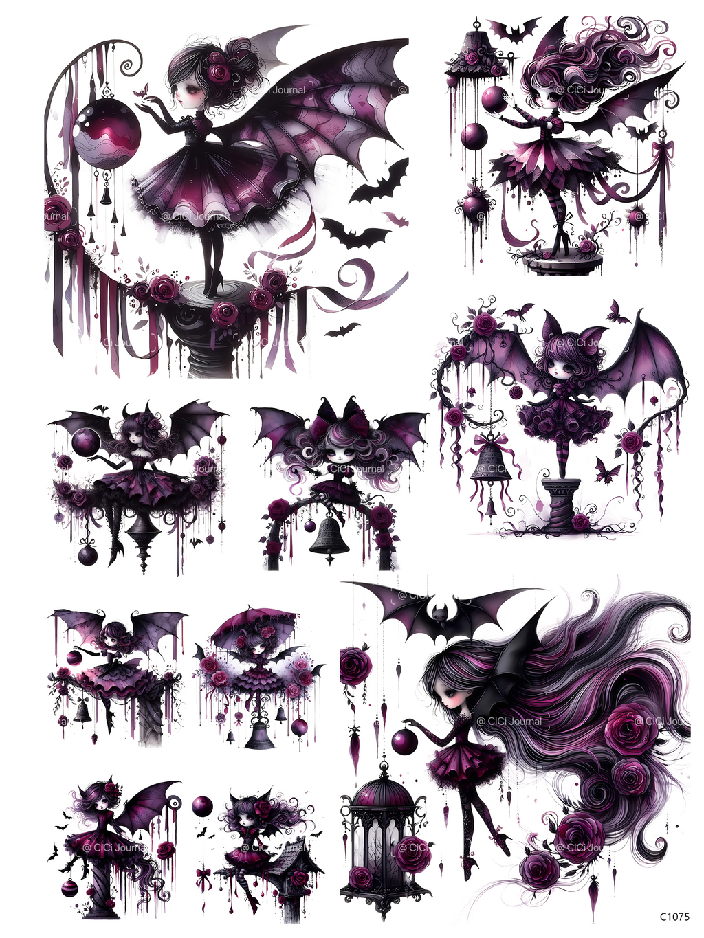 embessed sticker