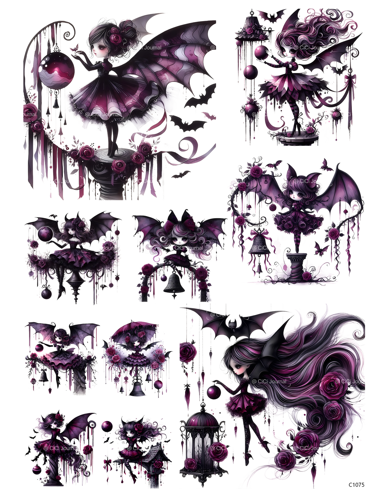 embessed sticker