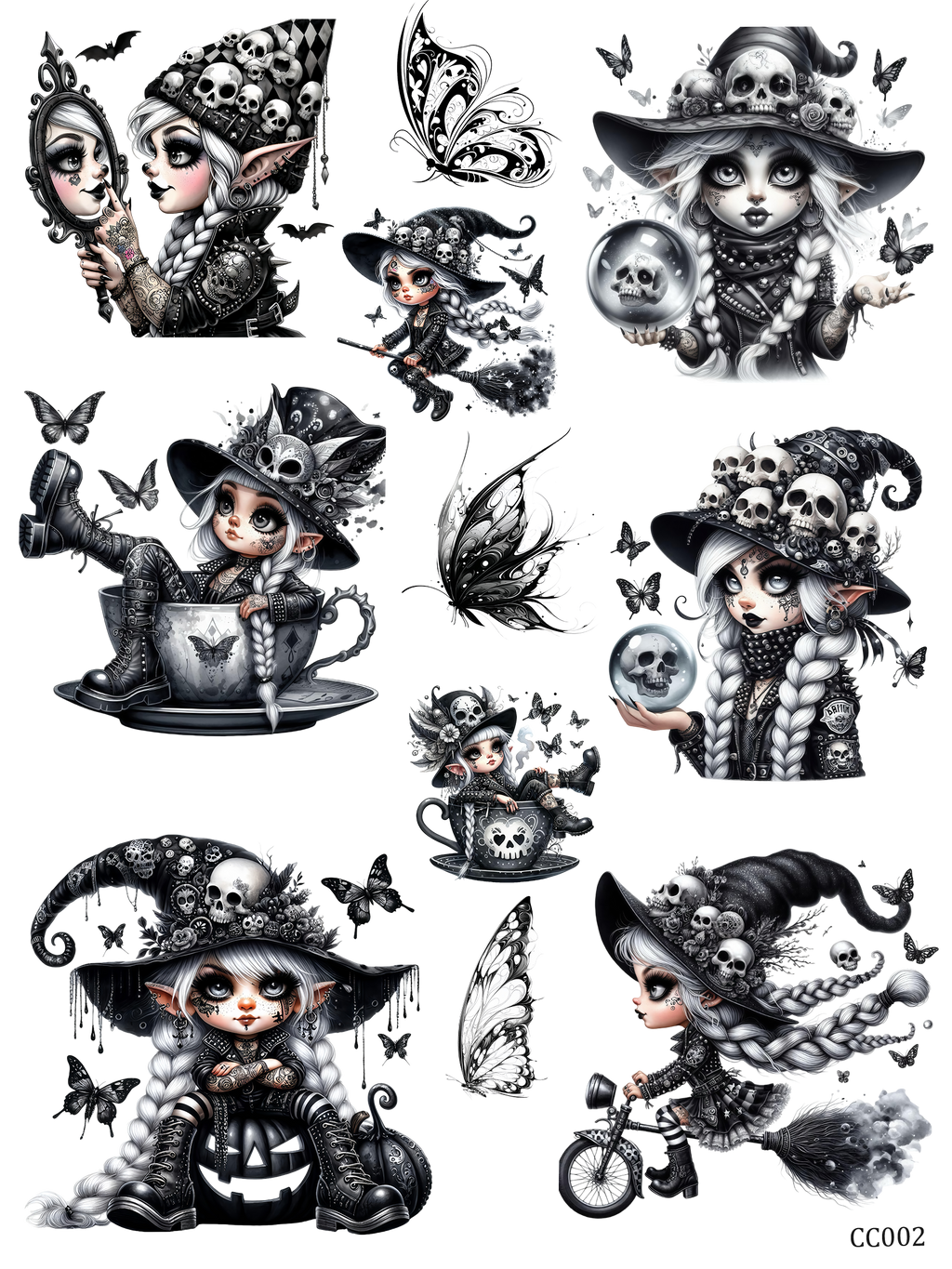 embessed sticker