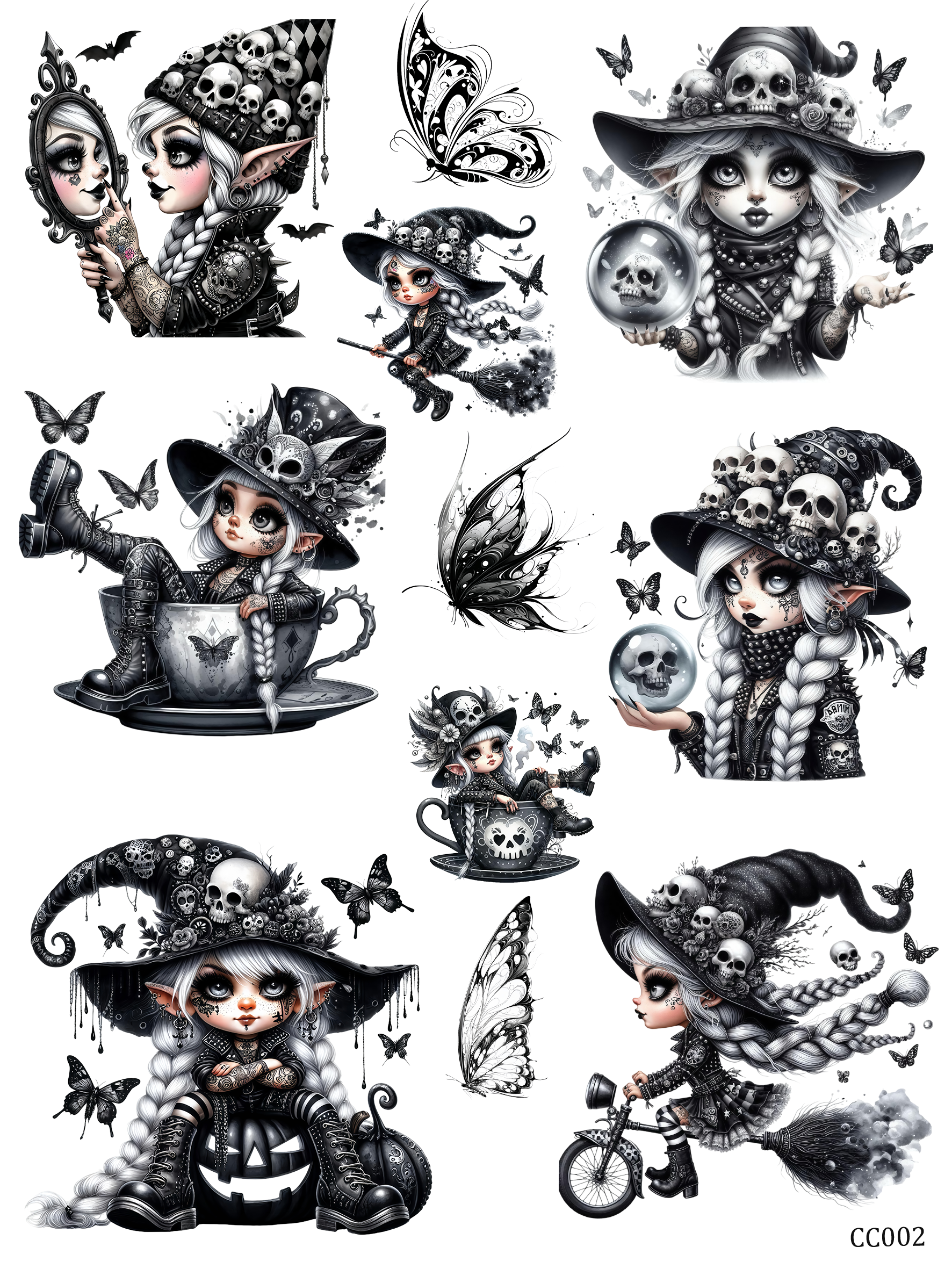 embessed sticker