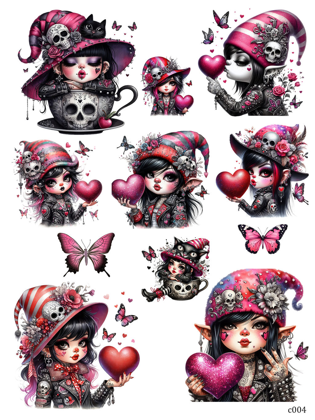 embessed sticker