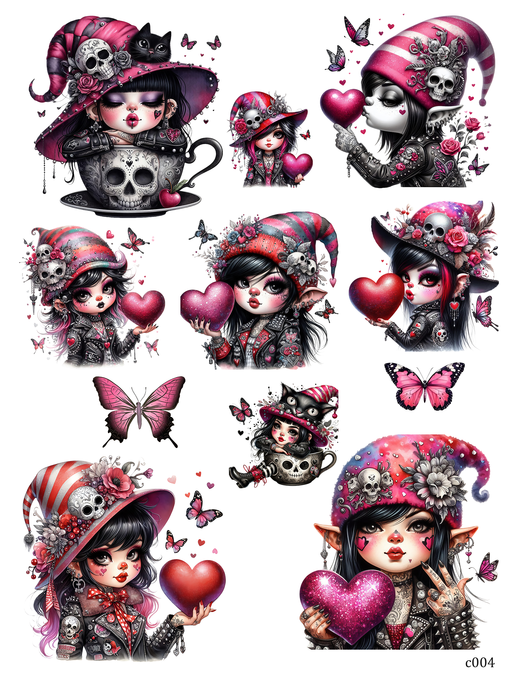 embessed sticker