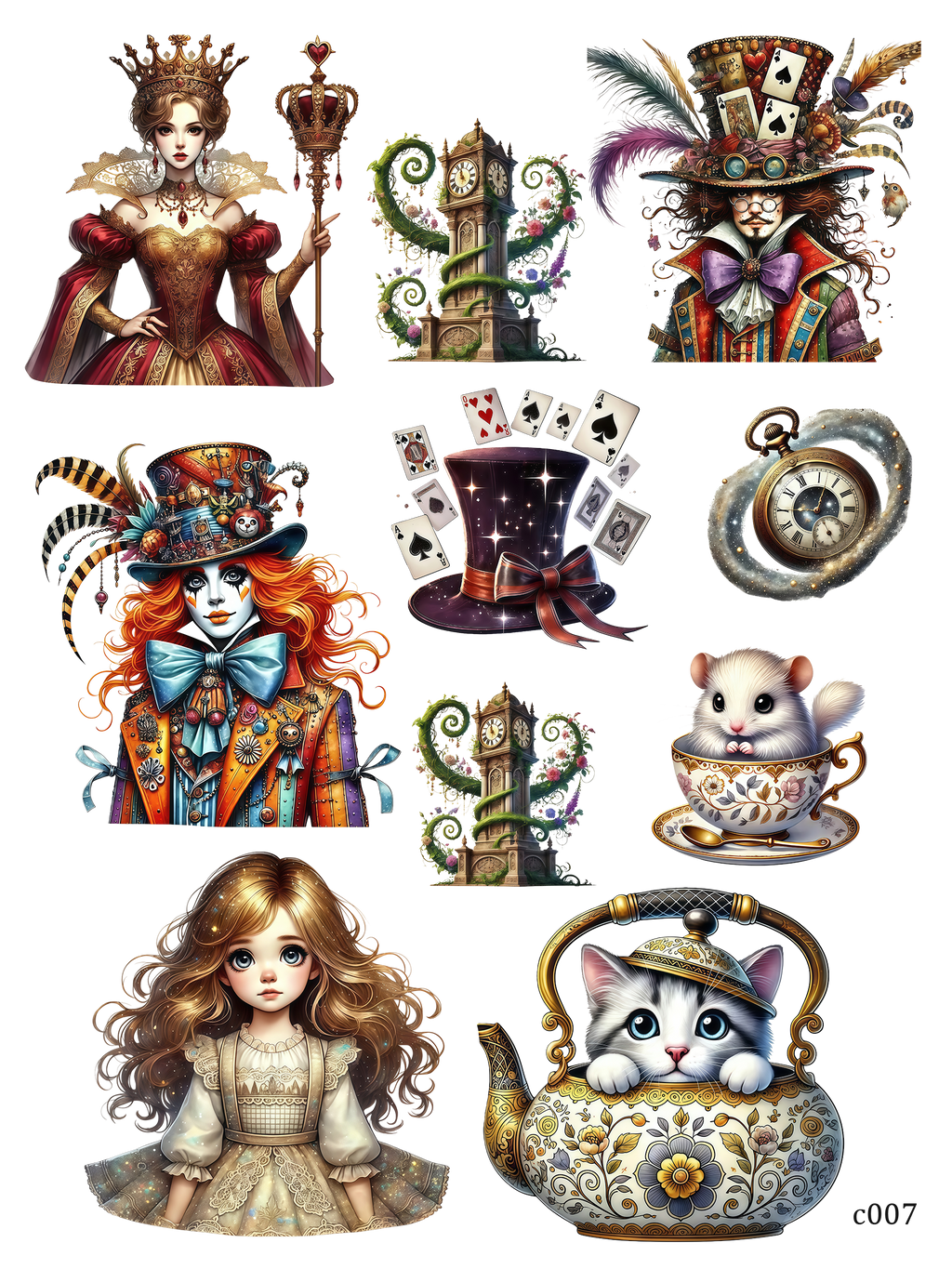 embessed sticker