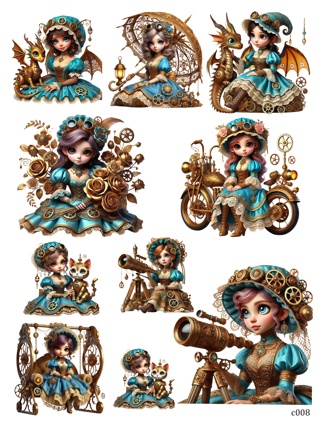 embessed sticker